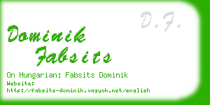 dominik fabsits business card
